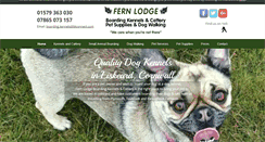 Desktop Screenshot of fernlodgeboardingkennels.co.uk